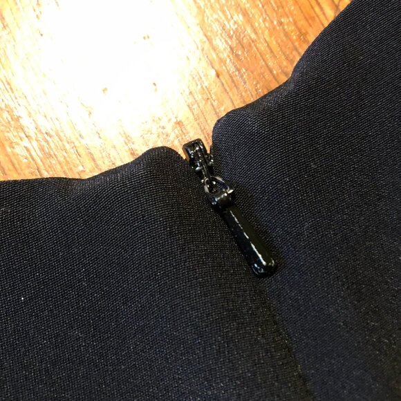 Jones New York Petite 100% Silk Black Sheath Dress 8P - Picture 9 of 9